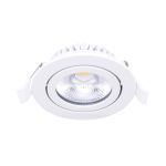 Noxion LED Kantelbaar Slim Spot Wit 6W 550lm - 930 Warm Wit | Zaagmaat 75mm - IP54 - Beste Kleurweergave 