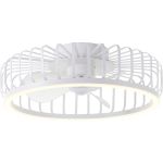 Brilliant Capo Plafondventilator Metaal Kunststof Wit 32W 4200lm - 827-865 CCT | 480mm - Afstandsbediening Dimbaar