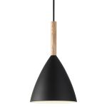 DFTP by Nordlux Pure 20 Pendelarmatuur Metaal en Hout Zwart | Geschikt voor E27