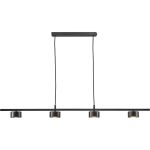 Nordlux LED Pendelarmatuur Rail Clyde Zwart 20W 350lm 120D - 827 Zeer Warm Wit | 3-staps Dimbaar
