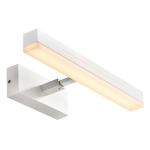Nordlux Otis 40 Wandlamp Aluminium Wit 14W 1300lm 930 Warm Wit | IP44 - Beste Kleurweergave - 3Step Dimbaar