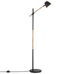 Nordlux Theo Vloerlamp Metaal en Hout Zwart | Geschikt voor GU10