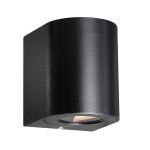 Nordlux Canto 2 Wandlamp Aluminium Zwart Up & Down 10.6W 500lm - 830 Warm Wit