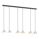 Emibig Hanglamp Elit Staal Zwart | Geschikt voor 6x GX53 - Max 12W