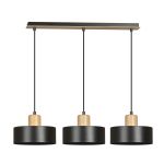 Emibig Hanglamp Torin Staal Zwart | Geschikt voor 3x E27 - Max 15W
