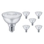 Voordeelpak 6x Philips Master Value LED Lamp Reflector E27 PAR30 9.5W 740lm 25D - 927 Zeer Warm Wit | Beste Kleurweergave - Dimbaar - Vervangt 75W
