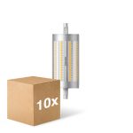 Voordeelpak 10x Philips Corepro LED Lineair R7s 118mm 17.5W 2460lm - 840 Koel Wit | Dimbaar - Vervangt 150W