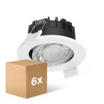 Voordeelpak 6x Philips LED Spot Ledinaire RS071B 6W 500lm 21x40D - 827-830-840 CCT | 89mm - Zaagmaat 68mm - IP20 - Dimbaar