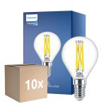 Voordeelpak 10x Philips MASTER LED E14 Kogel Filament Helder 2.5W 340lm - 922-927 Dim To Warm | Beste Kleurweergave - Dimbaar - Vervangt 25W