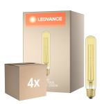 Voordeelpak 4x Ledvance Vintage 1906 LED E27 Buis Goud 4W 400lm - 820 Zeer Warm Wit | Vervangt 35W
