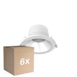 Voordeelpak 6x Noxion LED Downlight Apollo V2.0 6-12W 720-1500lm 60D - 830/840 CCT | 145mm - Zaagmaat 120mm