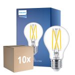 Voordeelpak 10x Philips Master LED E27 Peer Filament Helder 5.9W 806lm - 922-927 Dim To Warm | Beste Kleurweergave - Dimbaar - Vervangt 60W
