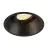 SLV Horn-T Spot Aluminium Zwart Rond | Zaagmaat 97mm - Geschikt voor 1x GU10 
