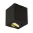 SLV Triledo Plafondlamp Aluminium Zwart Vierkant 7.6W 640lm 38D - 830 Warm Wit