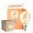 Voordeelpak 6x Osram Vintage 1906 LED Classic Slim E14 Peer Filament Goud 4.9W 470lm - 922 Zeer Warm Wit | Beste Kleurweergave - Dimbaar - Vervangt 40W