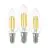 Voordeelpak 3x Eglo LED Kaars E14 Filament Helder 21W 806lm - 827 Zeer Warm Wit | Vervangt 60W