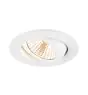 SLV New Tria 68 Spot Aluminium Wit Rond 8.3W 705lm 38D - 927 Zeer Warm Wit | Zaagmaat 68mm -  Beste Kleurweergave - Dimbaar 