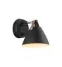 DFTP by Nordlux Strap 15 Wandlamp Metaal en Leather Zwart | Geschikt voor GU10