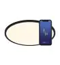 Nordlux Oja Smart 60 Plafondlamp Metaal Zwart 30W 3500lm - 827-865 Afstembaar Wit | 600mm - Wifi en Blauwtooth Dimbaar