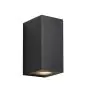 Nordlux Canto Maxi Kubi 2 Wandlamp Aluminium en Glas Zwart Up & Down | IP44 - Geschikt voor 2x GU10