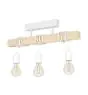 Eglo Plafondlamp Townshend Staal Wit Hout | IP20 - Geschikt voor 3x E27 