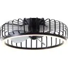 Brilliant Capo Plafondventilator Metaal Kunststof Zwart 32W 4200lm - 827-865 CCT | 480mm - Afstandsbediening Dimbaar