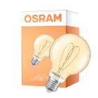 Osram Vintage 1906 LED E27 Globe Filament Goud 4.9W 470lm - 927 Zeer Warm Wit | Beste Kleurweergave - Dimbaar - Vervangt 40W