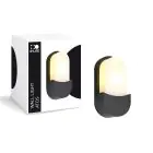 D'Lite Wandlamp Atos ABS Zwart | IP54 - Geschikt voor 1x E27 