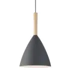 DFTP by Nordlux Pure 20 Pendelarmatuur Metaal en Hout Grijs | Geschikt voor E27