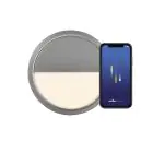 Nordlux Ava Smart LED Plafondlamp Grijs 9.5W 600lm 159D – 827 - Zeer Warm Wit | Dimbaar - IP54