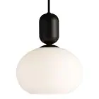 Nordlux Notti 20 Pendelarmatuur Glas Zwart | Geschikt voor 1x E27
