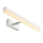 Nordlux Otis 60 Wandlamp Aluminium Wit 17W 1650lm - 930 Warm Wit | IP44 Beste Kleurweergave - 3Step Dimbaar