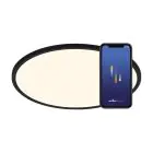 Nordlux Oja Smart 60 Plafondlamp Metaal Zwart 30W 3500lm - 827-865 Afstembaar Wit | 600mm - Wifi en Blauwtooth Dimbaar