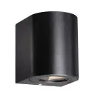 Nordlux Canto 2 Wandlamp Aluminium Zwart Up & Down 10.6W 500lm - 830 Warm Wit