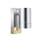 Nordlux Tin Wandlamp Metaal en Glas Grijs | 76mm - IP54 - Geschikt voor GU10 - Bewegings- en Lichtsensor 