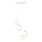 Emibig Hanglamp Royal Staal Wit | Geschikt voor 4x E14 - Max 10W
