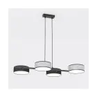Emibig Hanglamp Drumz Staal Zwart | Geschikt voor 4x E14 - Max 10W