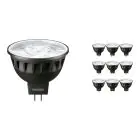 Voordeelpak 10x Philips Master LED Spot GU5.3 MR16 7.5W 485lm 36D - 927 Zeer Warm Wit | Beste Kleurweergave - Dimbaar - Vervangt 50W