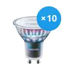 Voordeelpak 10x Philips MASTER LED Spot ExpertColor GU10 PAR16 3.9W 280lm 25D - 930 Warm Wit | Beste Kleurweergave - Dimbaar - Vervangt 35W