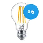 Voordeelpak 6x Philips Corepro LED Lamp E27 Peer Helder 10.5W 1521lm - 840 Koel Wit | Vervangt 100W