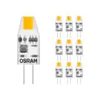 Voordeelpak 10x Osram LED Pin Micro Capsule G4 1W 100lm - 827 Zeer Warm Wit | Vervangt 10W