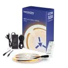 Noxion LED Strip Naga 5 Meter Complete Set - Smart Wifi - 24V - 320LEDs/m - COB - 8W/m - 927 Zeer Warm Wit | 8mm - IP20 - Beste Kleurweergave