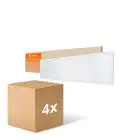 Voordeelpak 4x Ledvance LED Paneel Compact Aluminium Wit 33W 3630lm - 840 Koel Wit | 120x30cm - UGR < 19