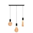 Calex XXL Royal Goud Complete Set - Including 3 XXL Lamps + Cordset Rechthoekig basis