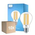 Voordeelpak 10x Philips Corepro LED Lamp E27 Peer Helder 13W 2000lm - 827 Zeer Warm Wit | Vervangt 120W