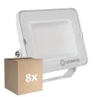 Voordeelpak 8x Ledvance LED Floodlight Compact Wit 50W 5000lm 100D - 840 Koel Wit | IP65 - Symmetrisch 