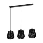 Eglo Hanglamp Persley Staal Zwart | IP20 - Geschikt voor 3x E27 