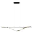 Eglo Pendelarmatuur Conaprato Staal Brushed Messing, Zwart 20W 2500lm - 827-840-865 CCT | Dimbaar